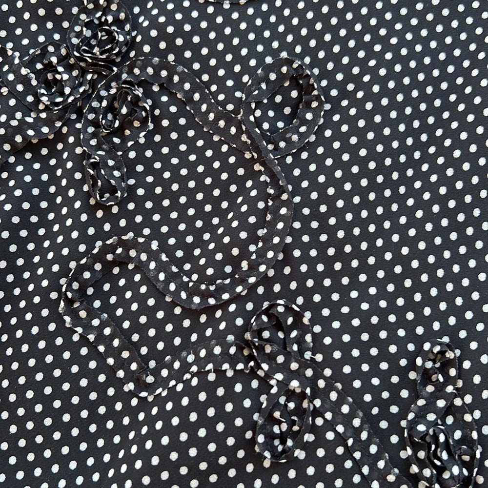 Max Studio women’s polka dot miniskirt blk&white fully lined medium - Picture 4 of 17
